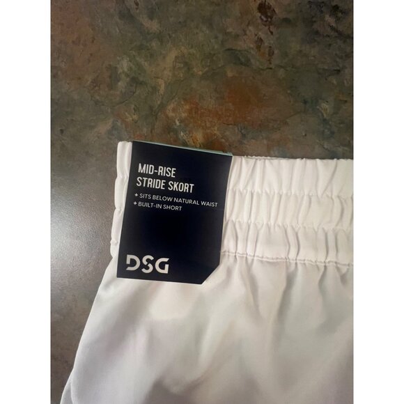 DSG Womens‎ Mid-Rise Stride Skort Pure White Medium - Picture 3 of 9